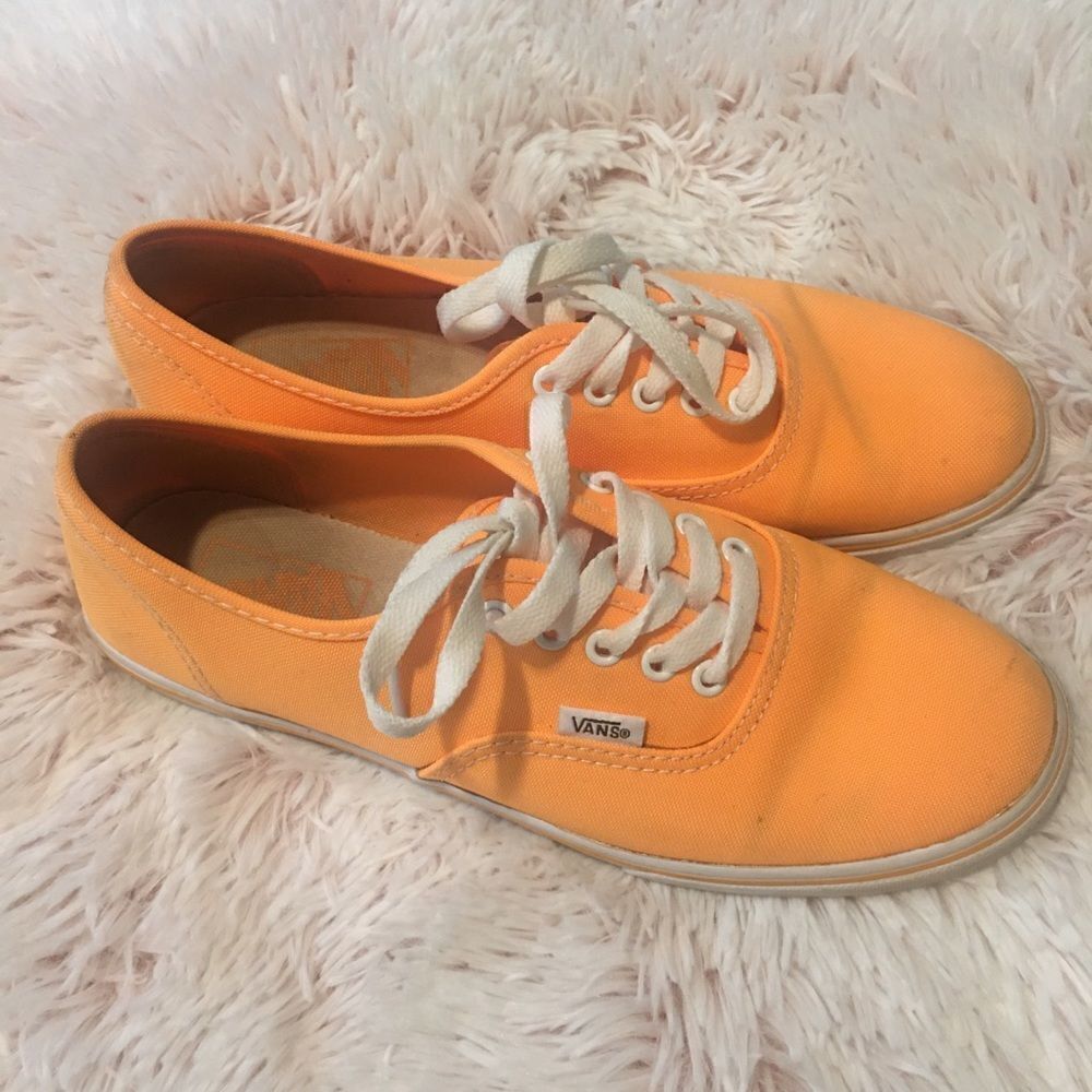 Vans Orange Canvas Women's Shoes